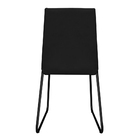 Kit 3 Cadeiras De Jantar Estofada Lille Base Preta Veludo Pre