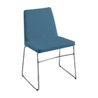 Kit 3 Cadeiras Decorativa Sala De Jantar Anne Linho Azul G17