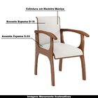 Kit 3 Cadeiras Decorativa Sala De Jantar Madeira Maciça Pedri