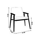 Kit 3 Cadeiras Decorativa Sala De Jantar Sidnei Linho Bege G1