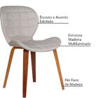 Kit 3 Cadeiras Decorativas De Escritório Recepção Granclass L