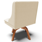 Kit 3 Cadeiras Decorativas Sala De Jantar Base Giratória De M