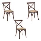 Kit 3 Cadeiras Decorativas Sala De Jantar Cozinha Danna Ratta