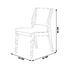 Kit 3 Cadeiras Decorativas Sala De Jantar Madeira Maciça Bruy