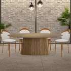 Kit 3 Cadeiras Decorativas Sala De Jantar Madeira Maciça Pusk