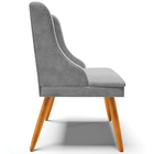 Kit 3 Cadeiras Decorativas Sala De Jantar Pés Palito De Madei