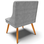 Kit 3 Cadeiras Decorativas Sala De Jantar Pés Palito De Madei