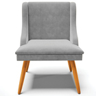 Kit 3 Cadeiras Decorativas Sala De Jantar Pés Palito De Madei