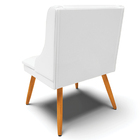 Kit 3 Cadeiras Decorativas Sala De Jantar Pés Palito De Madei