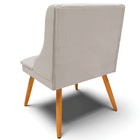 Kit 3 Cadeiras Decorativas Sala De Jantar Pés Palito De Madei