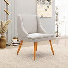 Kit 3 Cadeiras Decorativas Sala De Jantar Pés Palito De Madei