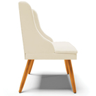 Kit 3 Cadeiras Decorativas Sala De Jantar Pés Palito De Madei