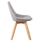 Kit 3 Cadeiras Decorativas Sala De Jantar Vision Linho Cinza