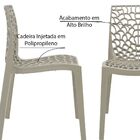 Kit 3 Cadeiras Decorativas Sala E Cozinha Cruzzer (pp) Nude G