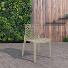 Kit 3 Cadeiras Decorativas Sala E Cozinha Cruzzer (pp) Nude G