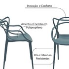 Kit 3 Cadeiras Decorativas Sala E Cozinha Feliti (pp) Verde P