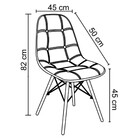 Kit 3 Cadeiras Decorativas Sala E Escritório Cadenna Pu Sinté