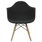 Kit 3 Cadeiras Eames Com Braã§o Dsw Preta