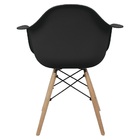 Kit 3 Cadeiras Eames Com Braã§o Dsw Preta