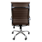 Kit 3 Cadeiras Eames Esteirinha Presidente Escritório Alta Ma