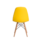 Kit 3 Cadeiras Eiffel Botonê Eames DSW Amarela Base Madeira