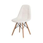 Kit 3 Cadeiras Eiffel Botonê Eames DSW Branca Base Madeira