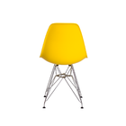 Kit 3 Cadeiras Eiffel Eames Amarela Base Cromada