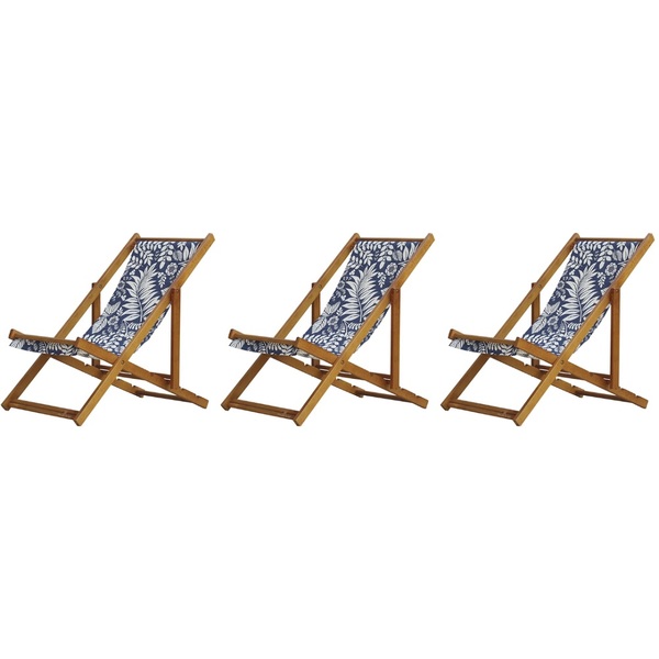 Kit 3 Cadeiras Espreguiçadeira Preguiçosa Dobrável Sem Braço