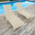 Kit 3 Cadeiras/espreguiçadeiras Madrid P/ Jardim  Fendi