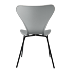 Kit 3 Cadeiras Jacobsen Polipropileno Sala Jantar Base Preta