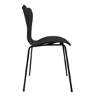 Kit 3 Cadeiras Jacobsen Polipropileno Sala Jantar Base Preta