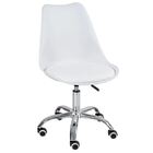 Kit 3 Cadeiras Leda Office Luisa Saarinen Estofada Base Girat