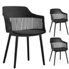 Kit 3 Cadeiras Marcela Montreal Em Polipropileno Assento Esto