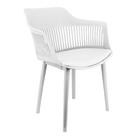 Kit 3 Cadeiras Marcela Montreal Mena Polipropileno Com Estofa