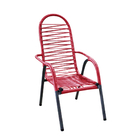 Kit 3 Cadeiras Para Quintal Area De Lazer Rosa Adulto Luxo