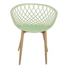 Kit 3 Cadeiras Poltrona Clarice Sidera Nest Web C/ Apoio De B