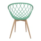 Kit 3 Cadeiras Poltrona Clarice Sidera Nest Web C/ Apoio De B