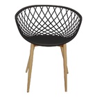 Kit 3 Cadeiras Poltrona Clarice Sidera Nest Web C/ Apoio De B