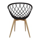 Kit 3 Cadeiras Poltrona Clarice Sidera Nest Web C/ Apoio De B