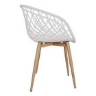 Kit 3 Cadeiras Poltrona Clarice Sidera Nest Web C/ Apoio De B