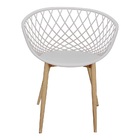 Kit 3 Cadeiras Poltrona Clarice Sidera Nest Web C/ Apoio De B