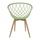 Kit 3 Cadeiras Poltrona Clarice Sidera Nest Web C/ Apoio De B