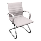 Kit 3 Cadeiras Presidente Esteirinha Baixa Com Base Fixa Preto