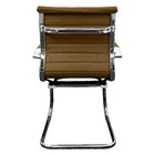 Kit 3 Cadeiras Presidente Esteirinha Baixa Com Base Fixa Preto