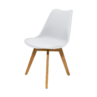 Kit 3 Cadeiras Sala Jantar Cozinha Leda Saarinen Design Branca