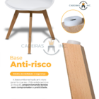 Kit 3 Cadeiras Sala Jantar Cozinha Leda Saarinen Design Branca