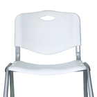 Kit 3 Cadeiras Universitária Unim Branco Empilhavel Escola Br