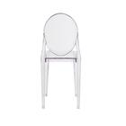 Kit 3 Cadeiras Victoria Miss Sofia Ghost Transparente