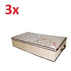 Kit 3 Caixa Organizadora Multiuso Flexivel Com Ziper Organiza