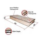 Kit 3 Caixa Organizadora Multiuso Flexivel Com Ziper Organiza